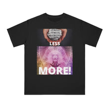 Load image into Gallery viewer, Organic "Unisex STRESS LESS, MEDITATE MORE" Classic T-ShirtBlack / S T-Shirt Printify - BV BVO TWU Supermarket