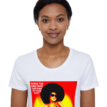Load image into Gallery viewer, "MARCUS GARVEY" Women's Organic Short Sleeve T-Shirt T-Shirt Printify - BV BVO TWU Supermarket