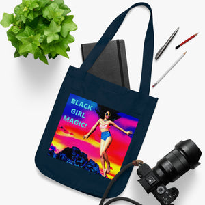 "BLACK GIRL MAGIC" Organic Canvas Tote Bag Bags Printify - BV BVO TWU Supermarket