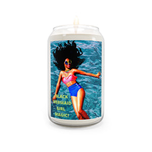 BLACK MERMAID GIRL MAGIC "Sea Breeze" Scented Candle, 13.75ozSea Breeze / 13.75oz Home Decor Printify - BV BVO TWU Supermarket
