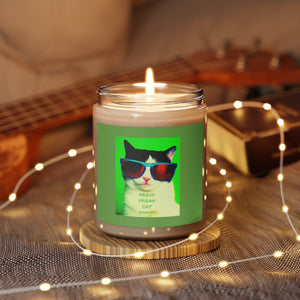 PROUD VEGAN CAT PARENT "Cinnamon Stick" Scented Candle, 9oz Home Decor Printify - BV BVO TWU Supermarket