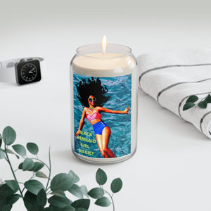 BLACK MERMAID GIRL MAGIC "Sea Breeze" Scented Candle, 13.75oz Home Decor Printify - BV BVO TWU Supermarket