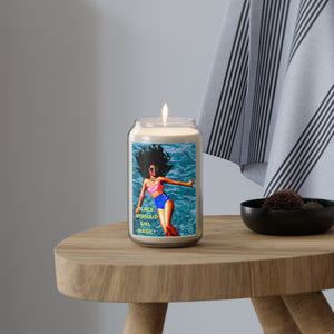 BLACK MERMAID GIRL MAGIC "Sea Breeze" Scented Candle, 13.75oz Home Decor Printify - BV BVO TWU Supermarket