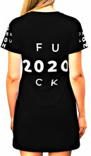Load image into Gallery viewer, &quot;F**K 2020&quot; Ultimate T-Shirt DressXS All Over Prints BV BVO TWU Supermarket - BV BVO TWU Supermarket
